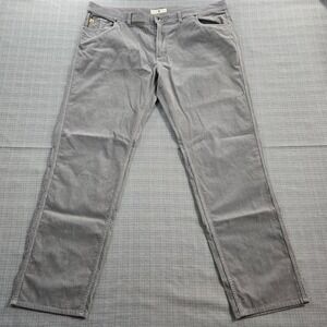 Duck Head Corduroy Pants Mens 44x33 Gray Stretch Straight Five Pocket Casual